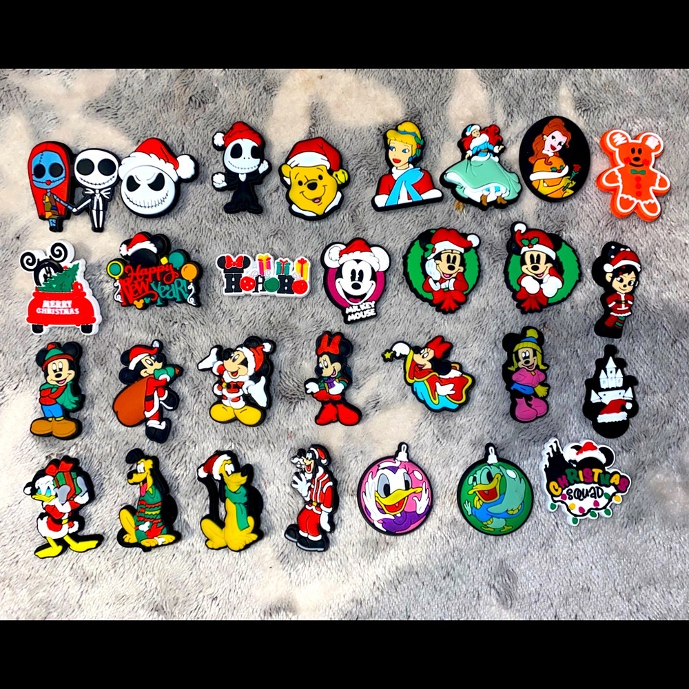 Disney Christmas Croc Charms